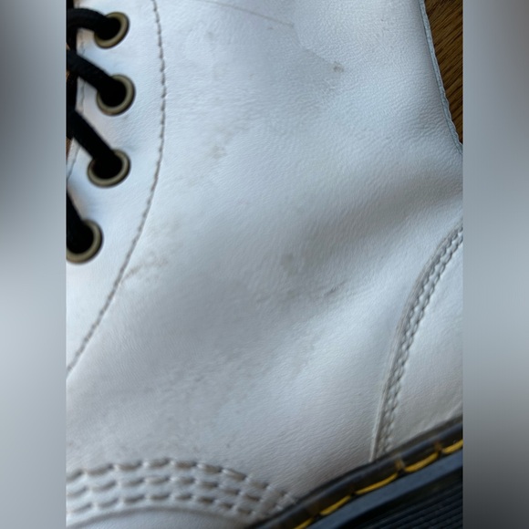 WOMEN'S DR. MARTENS ZAVALA COMBAT BOOTS White Size 6 - Picture 5 of 9